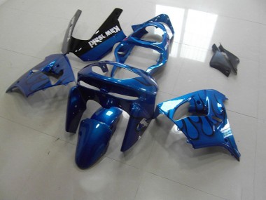 1998-1999 Blue Black Flame Kawasaki Ninja ZX9R Fairings