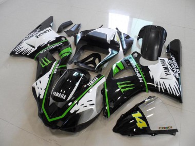 2000-2001 Black White Green Monster Yamaha YZF R1 Fairings & Bodywork