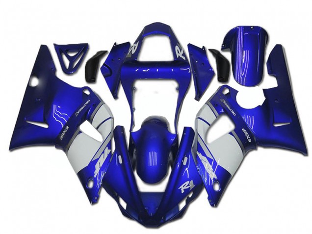 2000-2001 Blue White Yamaha YZF R1 Fairings & Bodywork