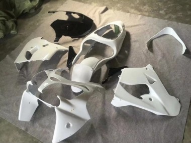 2000-2001 Pure White Glossy Black Kawasaki Ninja ZX9R Fairings