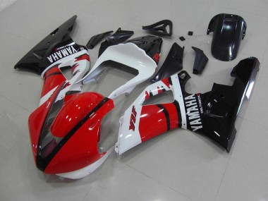 2000-2001 Red Black White Race Version Yamaha YZF R1 Fairings