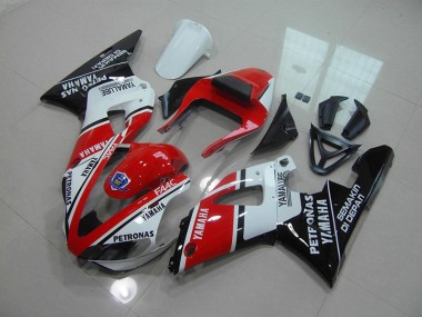 2000-2001 Red Glossy Black Yamaha YZF R1 Fairings