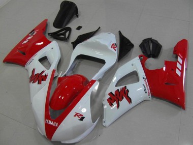 2000-2001 Red White Race Yamaha YZF R1 Fairings