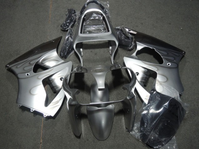 2000-2002 Silver Flame Kawasaki Ninja ZX6R Fairings