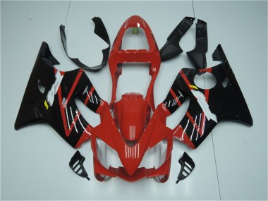 2001-2003 Red Black Honda CBR600 F4i Injection Fairings