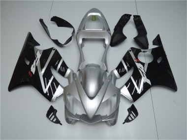 2001-2003 Silver Black Honda CBR600 F4i Fairings