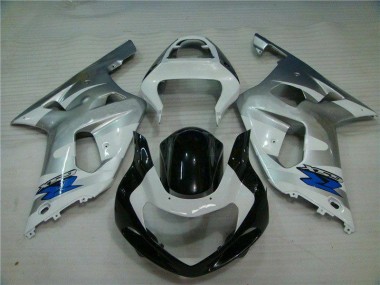 2001-2003 Silver Black Suzuki GSXR 600/750 Plastics Fairing Kits