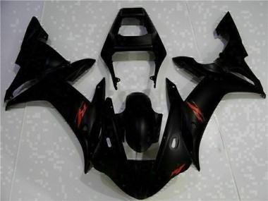 2002-2003 Black Yamaha YZF R1 Full Fairing Kit