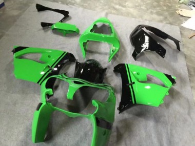 2002-2003 Green Glossy Black Kawasaki Ninja ZX9R Fairings