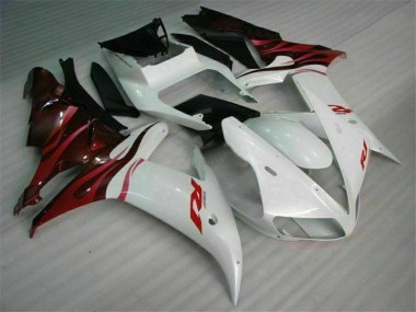 2002-2003 White Yamaha YZF R1 Complete Fairing Kit