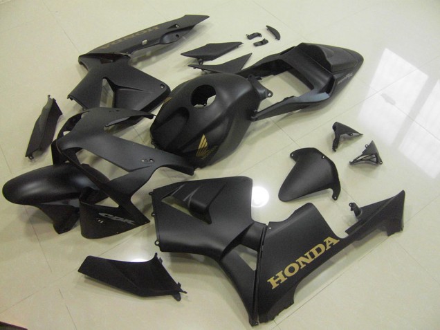 2003-2004 Matte Black Gold Honda CBR600RR Fairings