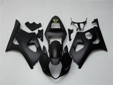 2003-2004 Matte Black Suzuki GSXR 1000 Fairing Kit & Bodywork