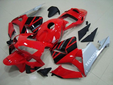 2003-2004 Red Silver Honda CBR600RR Fairings