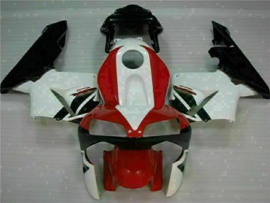 2003-2004 Red White Honda CBR600RR Plastics Fairings