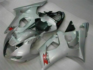 2003-2004 Silver Suzuki GSXR 1000 Full Fairing Kit