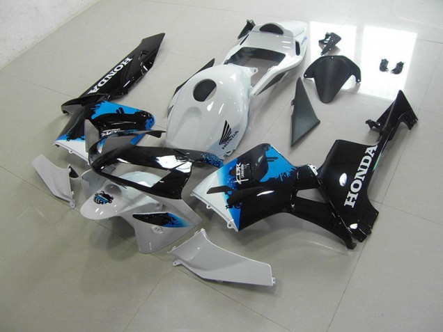 2003-2004 White Black Blue Honda CBR600RR Fairings