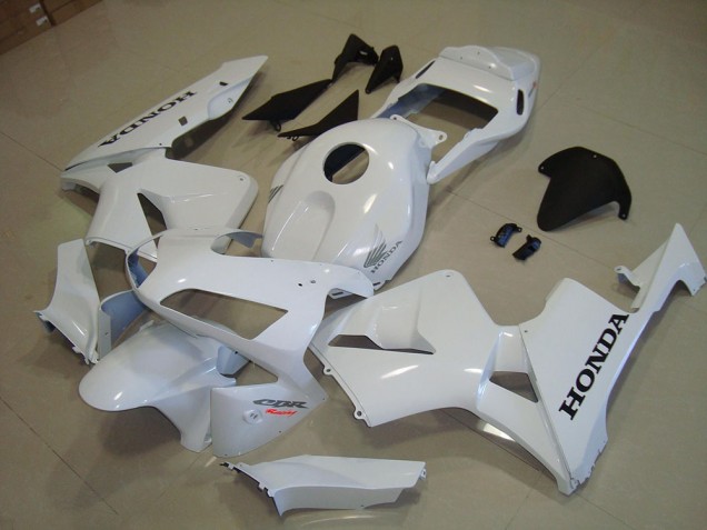 2003-2004 White Black Decal Honda CBR600RR Fairings