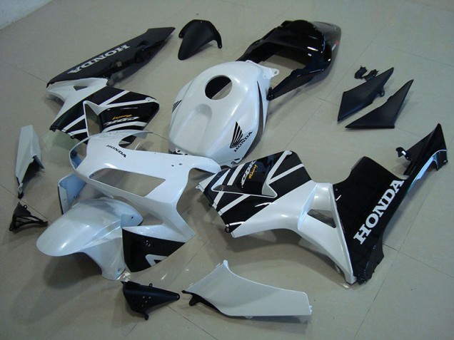 2003-2004 White Black Honda CBR600RR Fairings