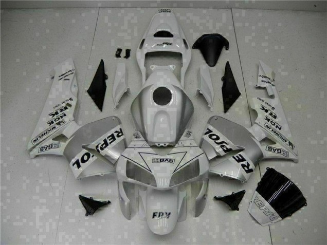 2003-2004 White Honda CBR600RR Fairing Kit