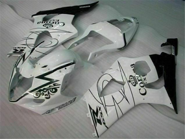 2003-2004 White Suzuki GSXR 1000 Fairings