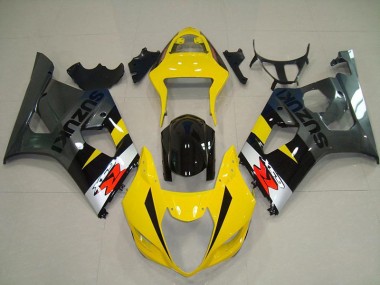 2003-2004 Yellow Grey Suzuki GSXR 1000 Fairings