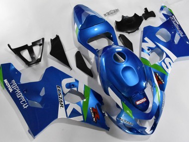 2004-2005 Blue White Suzuki GSXR 600/750 Fairings