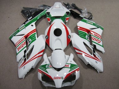 2004-2005 White Green Red Castrol Honda CBR1000RR Fairings