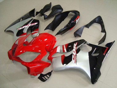 2004-2007 Black Red Silver Honda CBR600 F4i Fairings