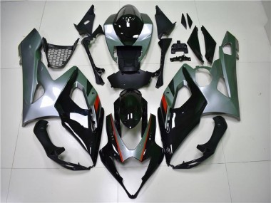 2005-2006 Black Silver Suzuki GSXR 1000 Fairings