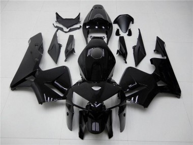 2005-2006 Glossy Black Honda CBR600RR Fairing Kit