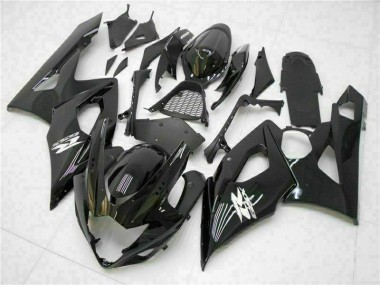 2005-2006 Glossy Black Suzuki GSXR 1000 Fairing Kit