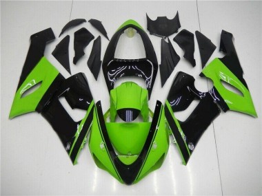 2005-2006 Green Black Kawasaki Ninja ZX6R Fairings & Bodywork