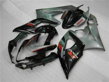 2005-2006 Grey Black Suzuki GSXR 1000 Full Fairing Kit