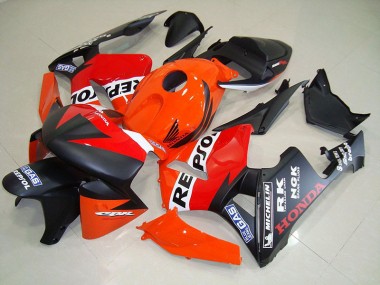 2005-2006 Matte Black Repsol Race Honda CBR600RR Fairings