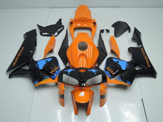 2005-2006 Orange Black Honda CBR600RR Fairings