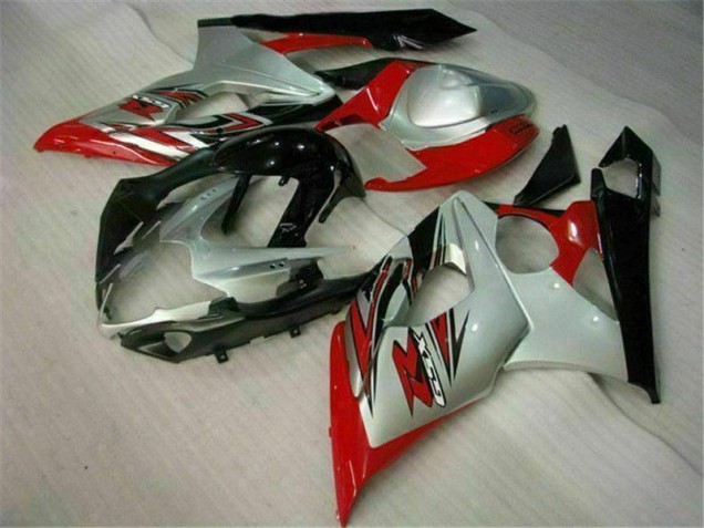 2005-2006 Red White Suzuki GSXR 1000 Abs Fairing Kit