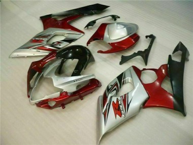 2005-2006 Red White Suzuki GSXR 1000 Fairing Kit & Bodywork