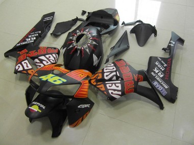 2005-2006 Rossi Matte Black Honda CBR600RR Fairings