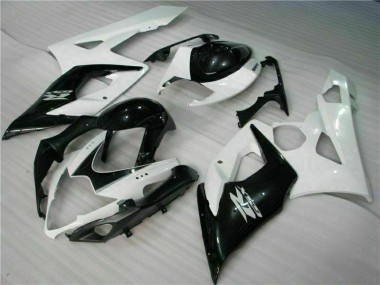 2005-2006 White Black Suzuki GSXR 1000 Abs Fairing Kit