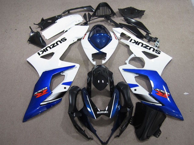 2005-2006 White Blue Suzuki GSXR1000 Fairings