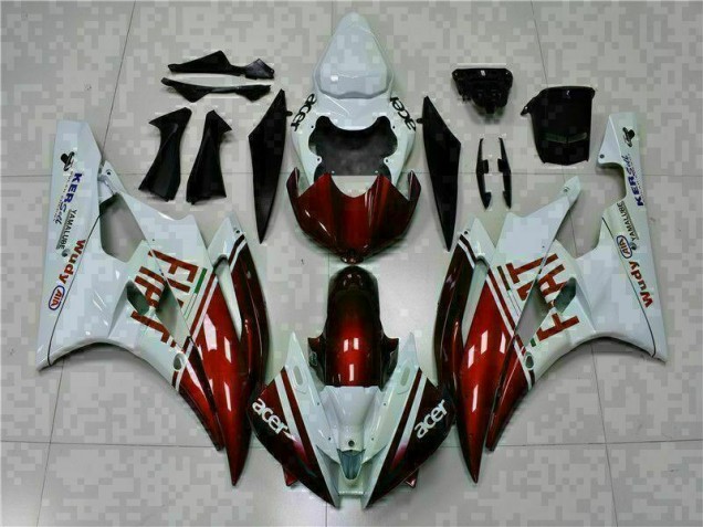 2006-2007 Brown White Yamaha YZF R6 Fairings