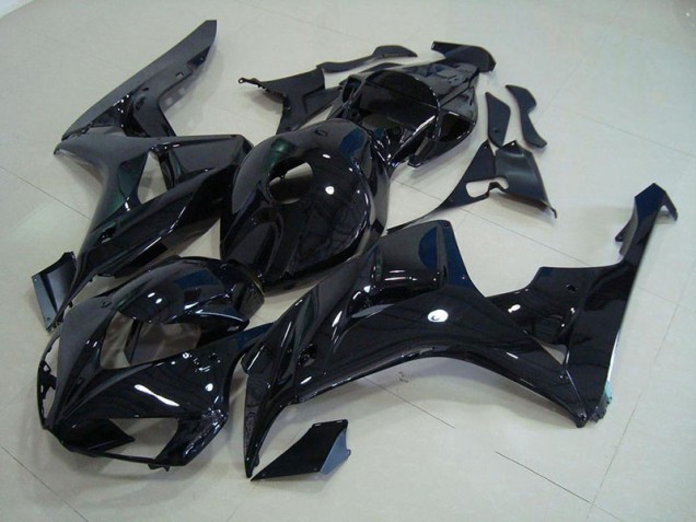 2006-2007 Glossy Black Honda CBR1000RR Abs Fairings