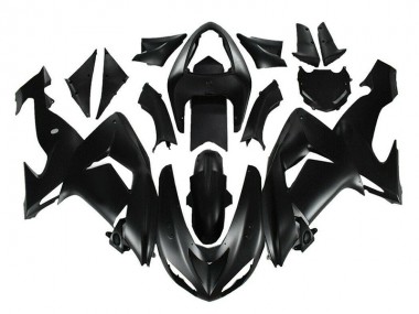 2006-2007 Matte Black Kawasaki Ninja ZX10R Fairing Kit