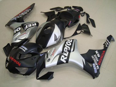 2006-2007 Matte Black Silver Repsol Honda CBR1000RR Fairings