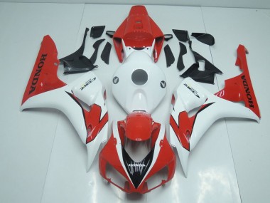 2006-2007 Orange Red and White Honda CBR1000RR Fairings