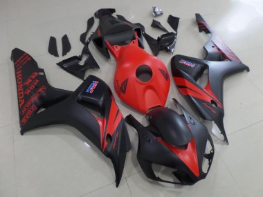 2006-2007 Red and Matte Black Honda CBR1000RR Fairings