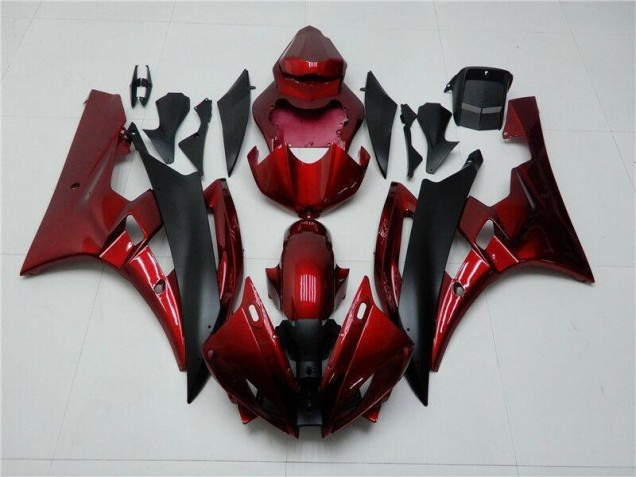 2006-2007 Red Black Yamaha YZF R6 Fairings & Bodywork