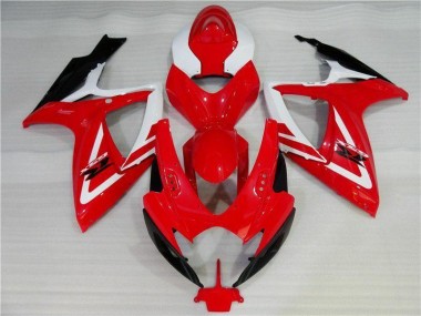 2006-2007 Red White Suzuki GSXR 600/750 Fairings & Bodywork