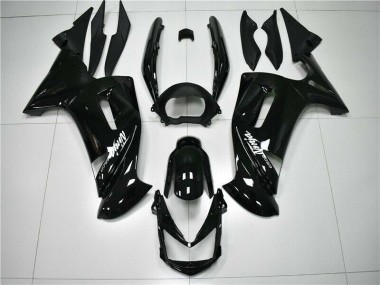 2006-2008 Glossy Black Kawasaki Ninja EX650 Fairings