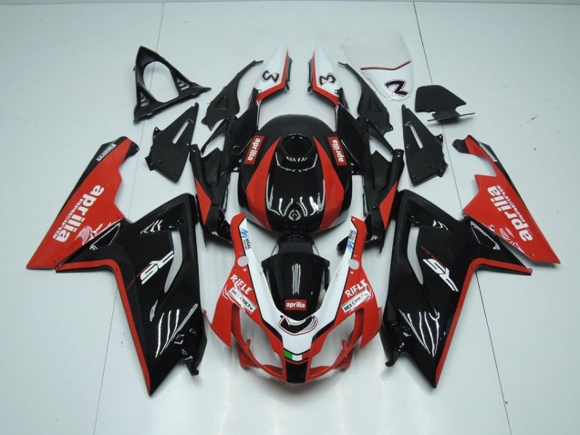 2006-2011 Black and Red Aprilia RS125 Fairings